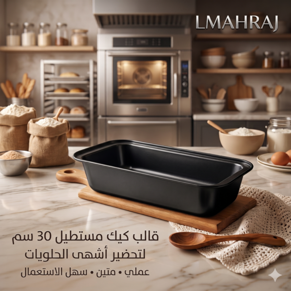 🍰 Moule à Gâteau Rectangulaire 30cm – قالب كيك مستطيل | لتحضير أشهى الحلويات والمعجنات