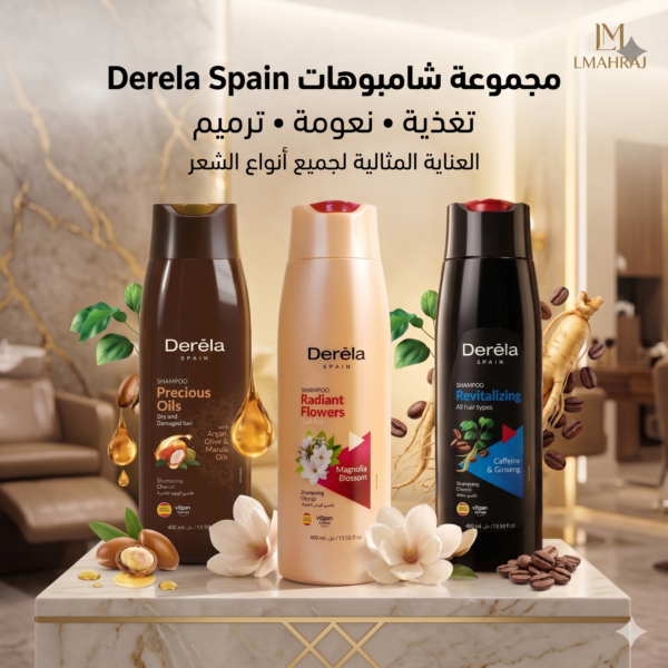 🌿 Derela Spain Precious Oils Shampoo – شامبو الزيوت الثمينة | تغذية مكثفة ولمعان طبيعي للشعر