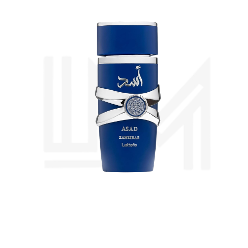 عطر Lattafa Asad Zanzibar 100ml – رائحة شرقية استوائية منعشة وفاخرة 🥥🌊