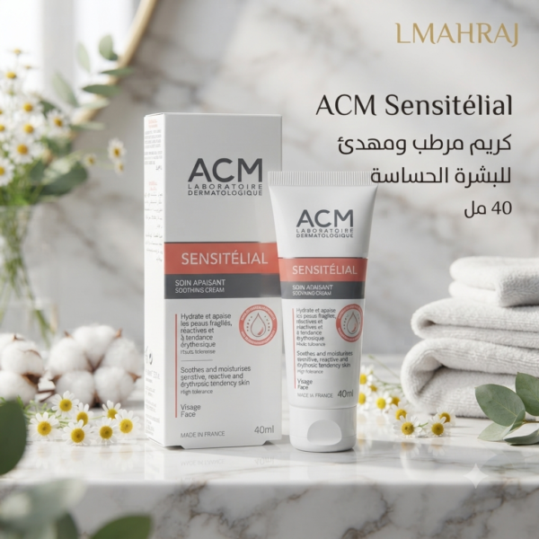 💙 ACM Sensitélial Crème Hydratante & Apaisante – كريم مرطب ومهدئ للبشرة الحساسة 40 مل