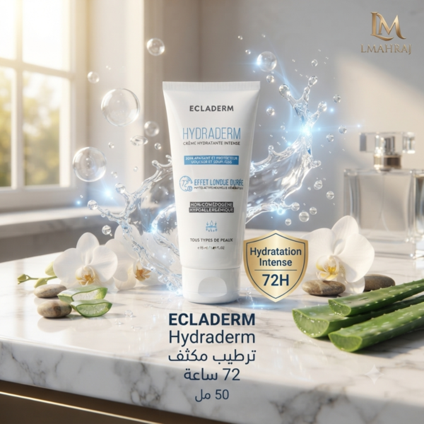 ECLADERM Hydraderm Crème Hydratante Intense 72H – كريم ترطيب مكثف لمدة 72 ساعة | 50 مل