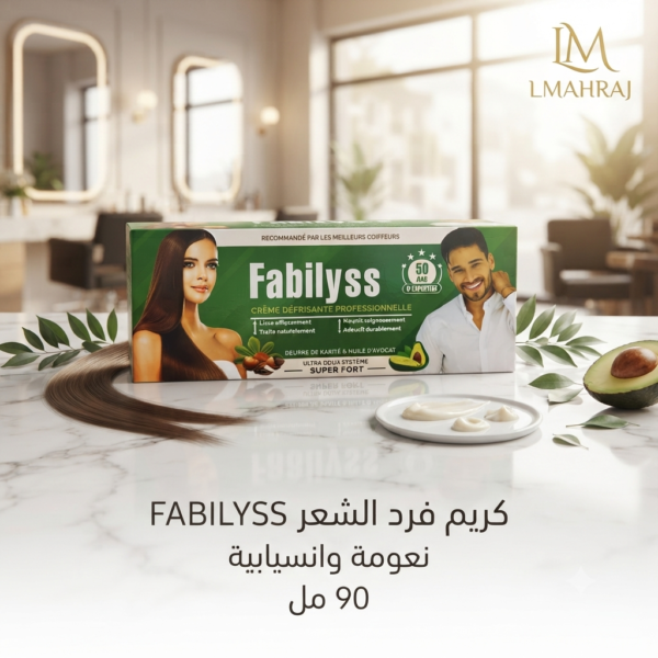 🌸 FABILYSS Défrisant Cheveux 90ml – كريم فرد الشعر لنعومة وانسيابية مثالية