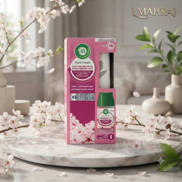 🌸 Air Wick Freshmatic Cerisier en Fleurs – معطر جو أوتوماتيكي برائحة أزهار الكرز – يدوم حتى 70 يومًا