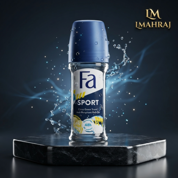 🛡️ Fa Sport Roll-On Men 50ml – مزيل عرق رول أون للرجال بحماية فعالة تدوم حتى 48 ساعة