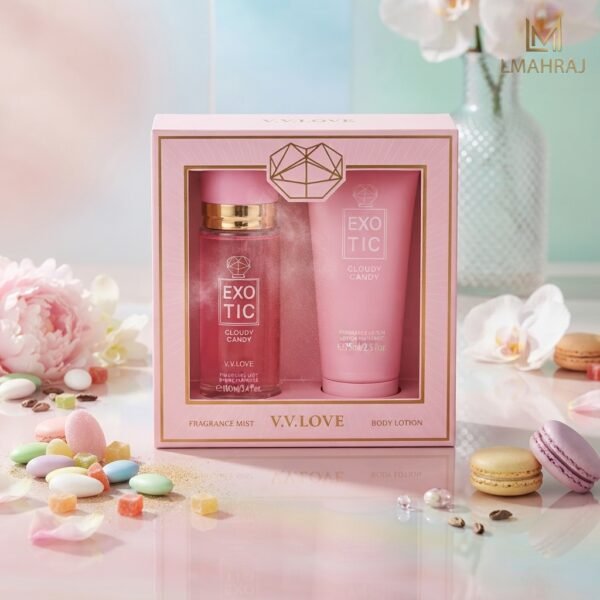 🍭✨V.V.LOVE Exotic Candy – Coffret Parfum & Soins Corporels Femme Élégant